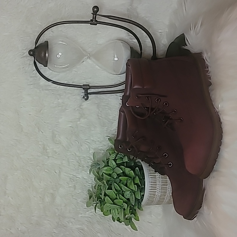 Timberland Purple Nubuck Boots 7.5